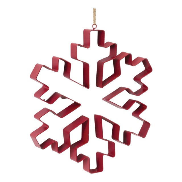 Snowflake Cookie Cutter Ornament (Set of 4) For Sale