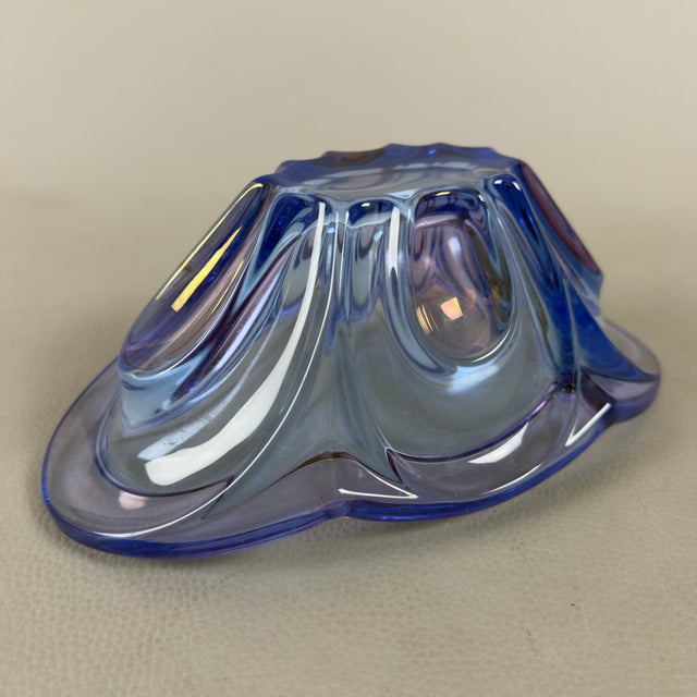 Glass Vintage West German Glass Centerpiece from Waltherglas, 1980s For Sale - Image 7 of 11