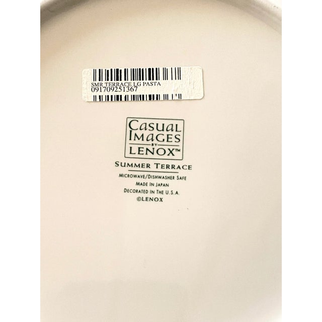 Cream Lenox Summer Terrace Serving Bowl Mint Condition. For Sale - Image 8 of 10