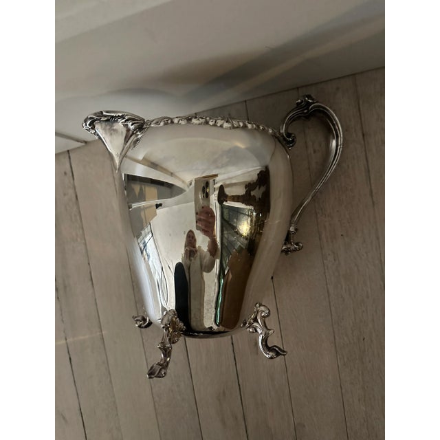 Sheffield Mid 20th Century Silver-Plate Water Pitcher For Sale - Image 4 of 4