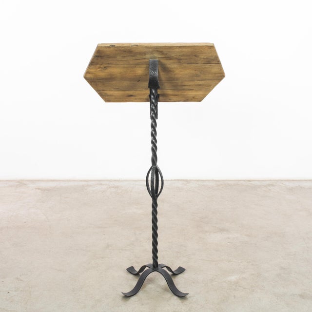 1950s 1950s Belgian Iron Book Pedestal For Sale - Image 5 of 6