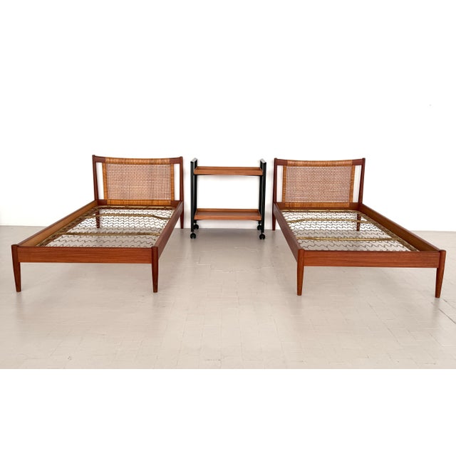 Single Beds by Børge Mogensen for Søborg Møbelfabrik, Denmark, 1950s, Set of 2 For Sale - Image 13 of 18