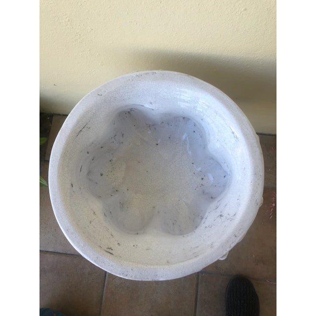 Mid-Century Modern Vintage Large French Fiaence Medusa Head Planter For Sale - Image 3 of 7