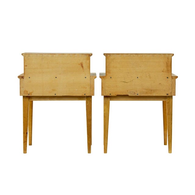 1960s Mid-Century Modern Scandinavian Elm Bedside Tables, 1960, Set of 2 For Sale - Image 5 of 10