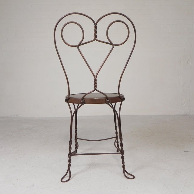 1940s American Ice Cream Parlor Chair, 1940s For Sale - Image 5 of 18