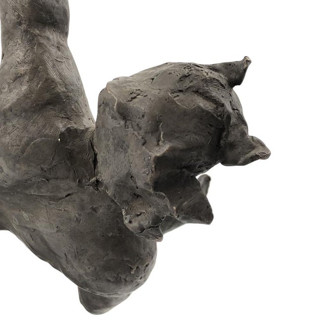 Bronze & Marble Man and Sport Sculpture by Angelo Maineri, 1999 For Sale - Image 10 of 17