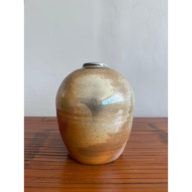 Vintage Boho Studio Pottery Weed Vase For Sale - Image 4 of 6