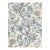 The House of Scalamandré Indienne Lampas Fabric, Federal Blue For Sale