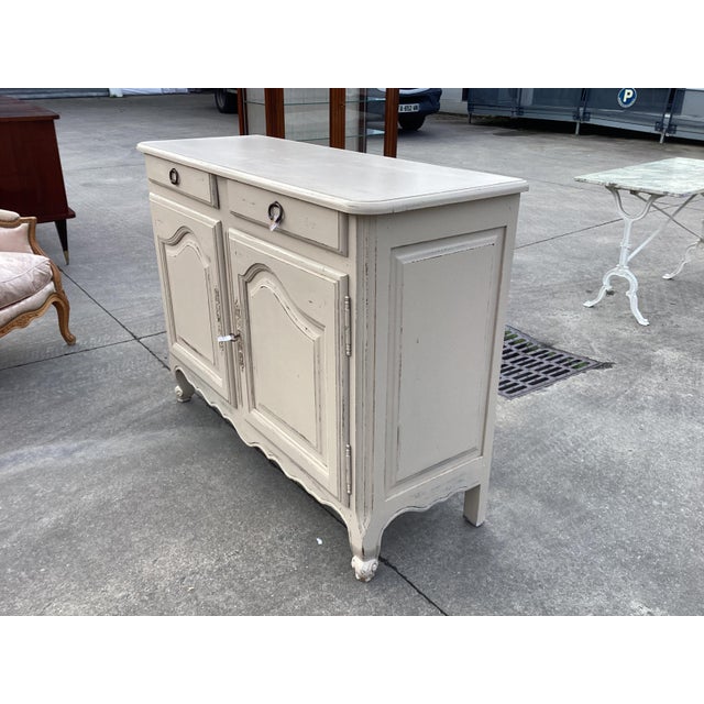 French Painted Farmhouse Sideboard For Sale - Image 4 of 9