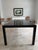 Giant Black Lacquered Parsons Table with 3 leaves and storage for the leaves. Best party table ever! Seats 10-12 at full...