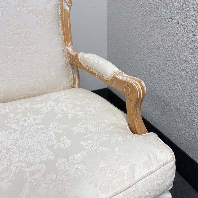 Sofa in S.r.l. Vintage Italian Louis XV Style Fauteuil Armchairs, Pair For Sale - Image 11 of 12