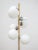 Mid-Century German Opaline Globe Floor Lamp in Brass from Kaiser, 1959 For Sale - Image 6 of 11