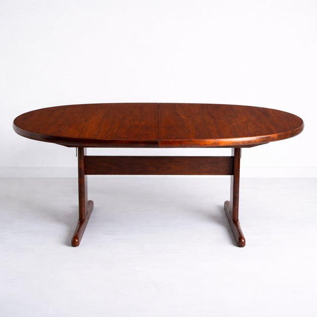 Mid-Century Modern Mid-Century Modern Danish Rosewood Extending Dining Table by Skovby, 1980s For Sale - Image 3 of 10