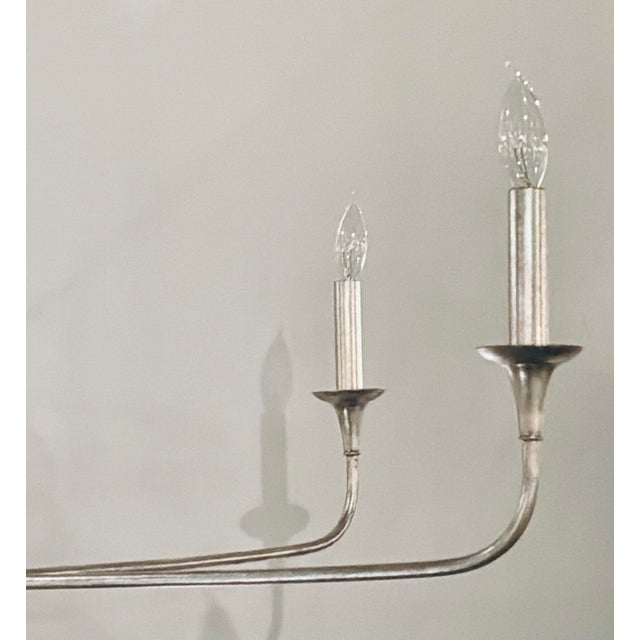 Currey & Company Currey & Company Modern Silver Finished Nottaway Chandelier For Sale - Image 4 of 5