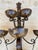 This elegant pair of Spanish wall sconces dates from the mid-20th century and showcases traditional hand-forged iron...