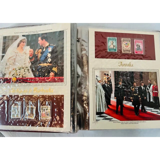 Royal Diana and Charles 'S Wedding Philatelic Panels Collection 125 Stamps For Sale - Image 10 of 11
