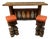 Hand-Carved Mid-Century Witco Tiki Bar and Stool Set, 3 Pieces For Sale