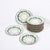 Set of 16 Turquoise & 24k Gilt Border Porcelain Dinner Plates by Hutschenreuther For Sale In New York - Image 6 of 16