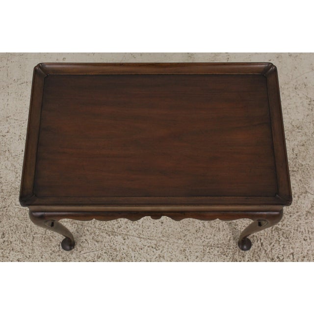 Queen Anne Kittinger Cw-8 Mahogany Tea Table Colonial Williamsburg For Sale - Image 3 of 13