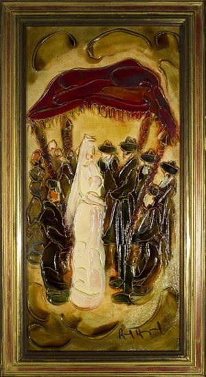 Raoul Raymond, Jewish Wedding Chuppah Scence, Judaica