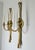 Vintage French 19th. Century Louis XVI Style Bronze Twin-Arm, Rope & Tassel Ormolu Wall Lighted Sconces -Pair For Sale - Image 10 of 17