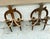 Monumental Pair of Antique New Orleans Hand-Forged Gilt Iron Spanish Revival Candle Sconces For Sale - Image 4 of 10