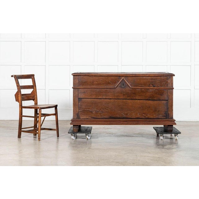 circa 1870 Large French 19thC Fruitwood Coffer W135 x D66 x H75 cm Weight 82 kg