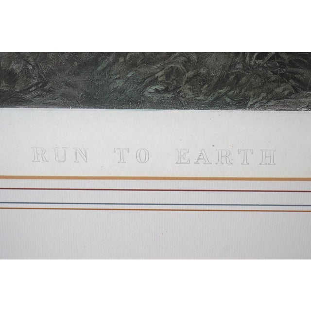 Brown Run the Earth Heywood Hardy Hunt Scene Engraving For Sale - Image 8 of 14