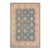 1990s Bohemien Ziegler Blue Beige Hand-Knotted Wool Rug - 9'2'' X 11'10'' For Sale