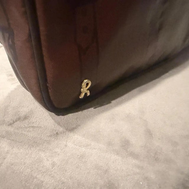 1980s Vintage Canvas Clutch by Roberta Di Camerino For Sale - Image 4 of 14