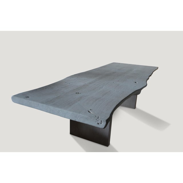 Andrianna Shamaris St. Barts Teak Wood Dining Table For Sale - Image 4 of 6