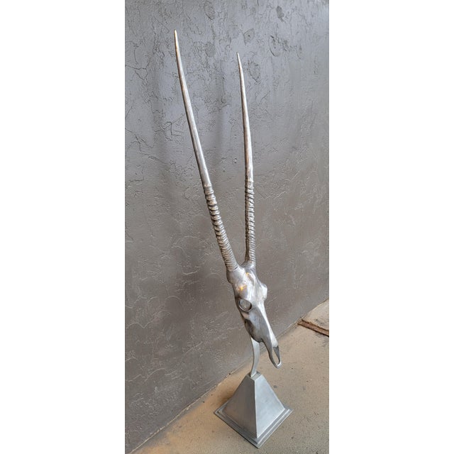 Arthur Court Gazelle Floor or Wall Sculpture For Sale - Image 10 of 12