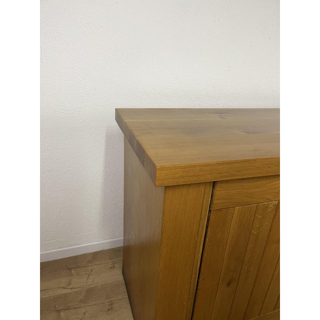 Three-Door Elm Wood Sideboard, 1960s For Sale - Image 6 of 9