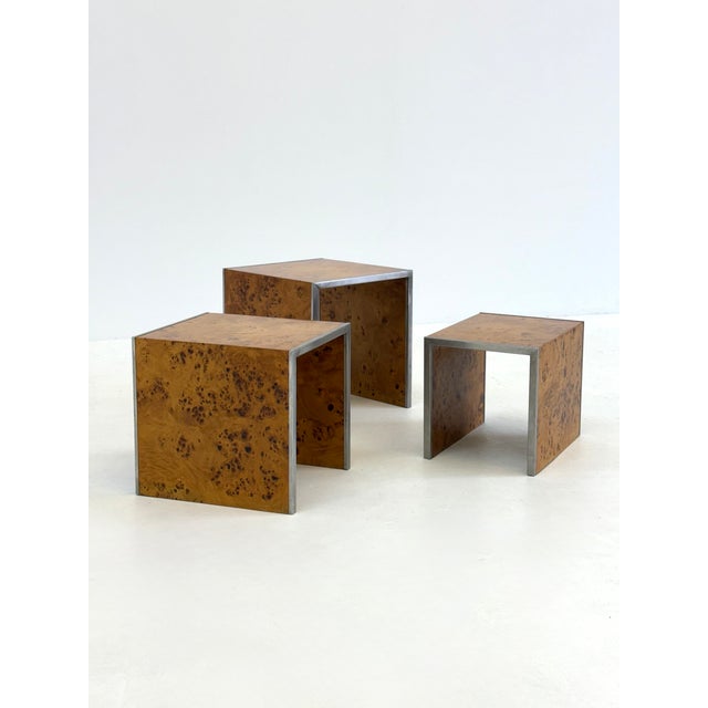 Mid-Century Modern Mid-Century Modern Root Wood Side Tables by Tommaso Barbi, 1970s, Set of 3 For Sale - Image 3 of 10