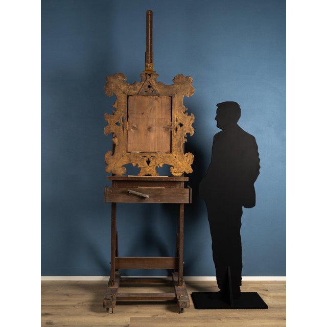 Hollywood Regency Italian Louis XIV Gold-Gilded Wooden Frame, Early 18th Century For Sale - Image 3 of 6