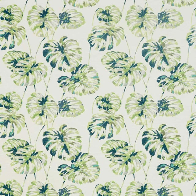 Harlequin Kelapa Fabric in Emerald/Zest For Sale