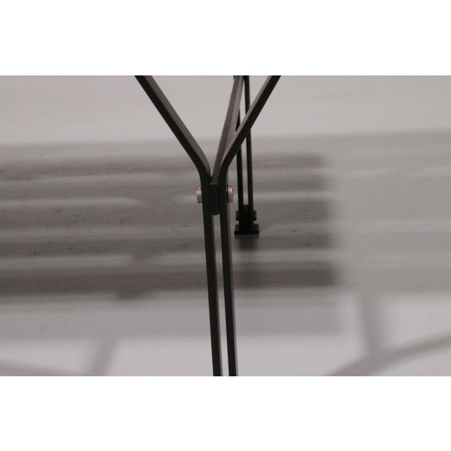 Wood Mid-Century Italian Bench in Wood and Black Metal, 1960s For Sale - Image 7 of 16