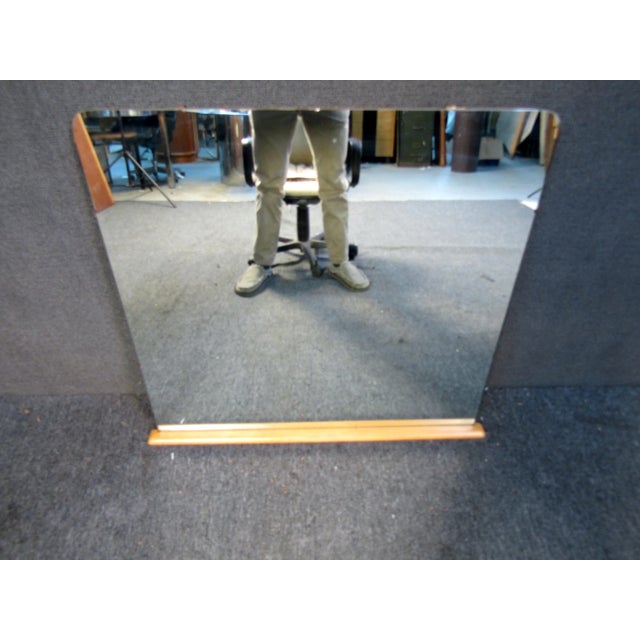 Mid-Century Modern Mid-Century Modern Frameless Vanity Mirror For Sale - Image 3 of 8