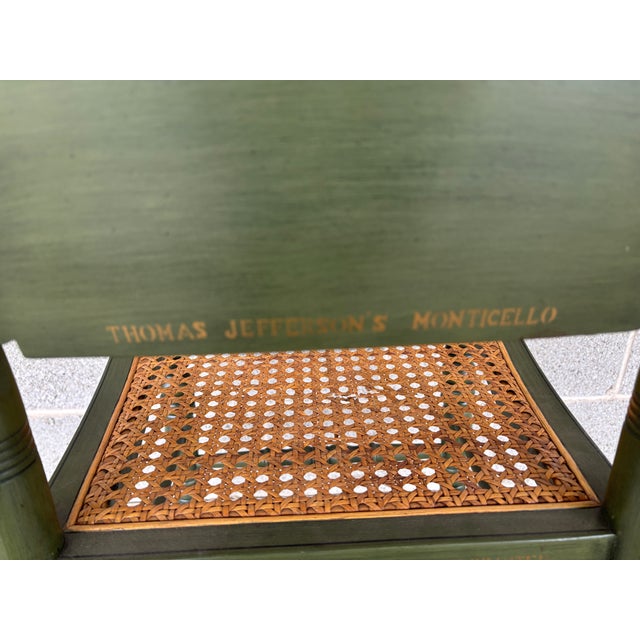 Green (B) - Hitchcock Limited Edition Thomas Jefferson's Monticello Chair For Sale - Image 8 of 11