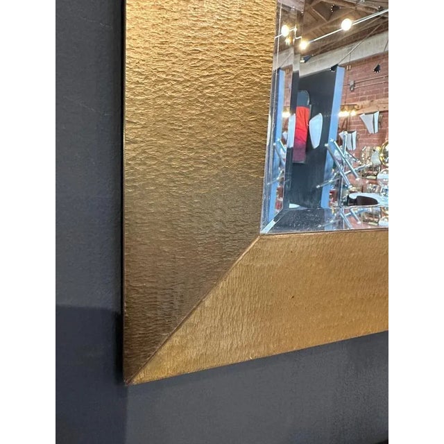 Mid-Century Modern Vintage Italian Wall Mirror by Aldo Frigerio 1980s For Sale - Image 3 of 6