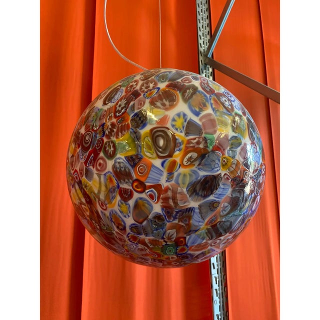 Multicolored Murrine Sphere in Contemporary Murano-Style Glass For Sale - Image 11 of 11
