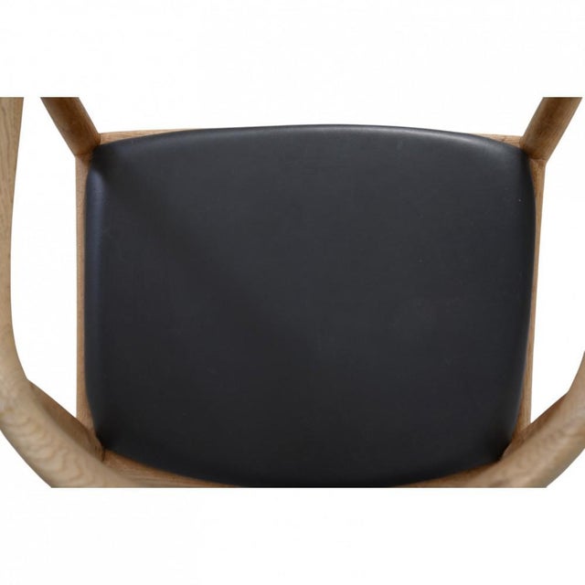 Vintage JH503 The Chair in Oak and Black Leather by Hans Wegner, 1960s For Sale - Image 10 of 18