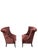 Vintage Queen Anne Style Tufted Wingback Chairs Newly Reupholstered - Pair For Sale In Chicago - Image 6 of 14