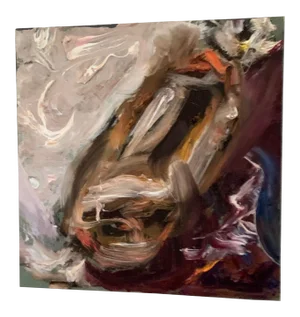Contemporary Abstract, Oil Painting, One-of-a-Kind Art, by Van Ness