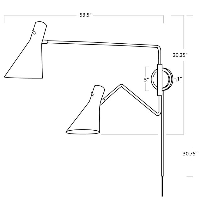 Metal Regina Andrew Spyder Steel Sconce, Blackened Brass & Natural Brass For Sale - Image 7 of 8