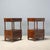 19th Century Antique Louis Philippe Nightstands in Walnut, Italy, Set of 2 For Sale - Image 11 of 12