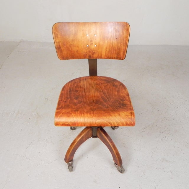Industrial Bauhaus Office Chair from Krenzer, 1930s For Sale - Image 3 of 18