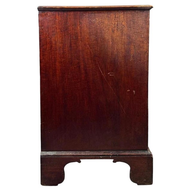 Georgian Mahogany Chest of Drawers with Brass Handles, 1800 For Sale - Image 10 of 11