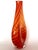 Mid-Century Modern Handblown Art Glass With Reticello Pattern in Tangerine and Red in Murano Style For Sale - Image 3 of 14