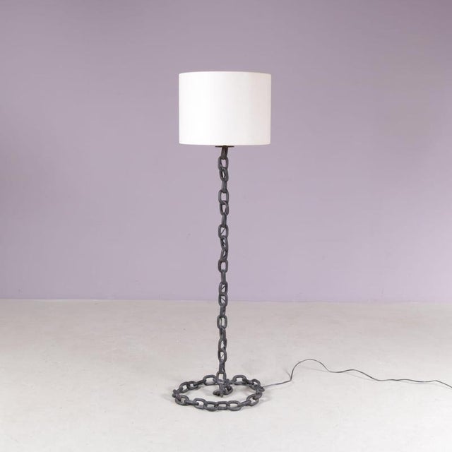 Brutalist Chain Floor Lamp in the style of Franz West, Netherlands, 1970s For Sale - Image 9 of 10